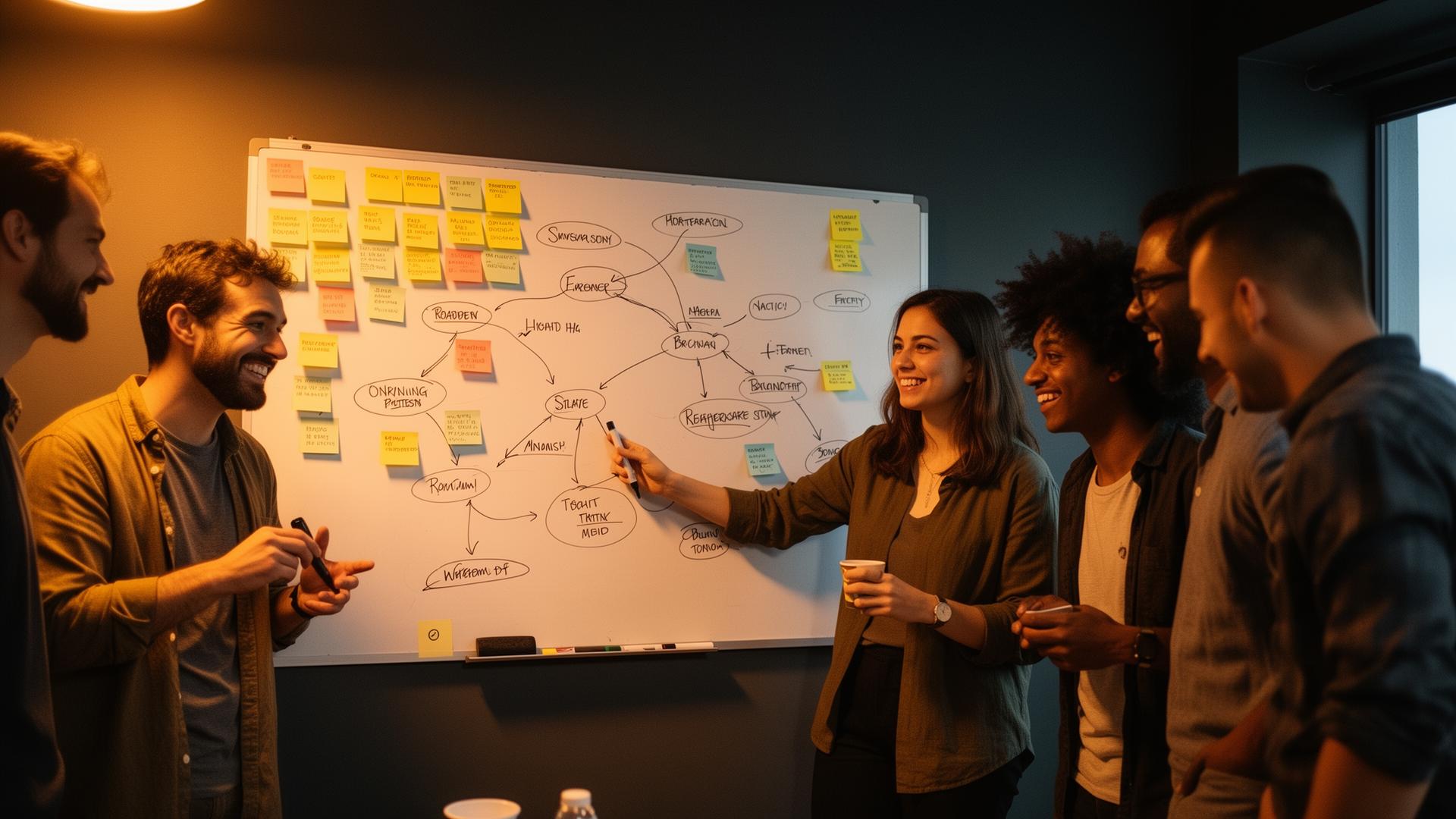 Embedded EMNET recruiters collaborating on hiring strategy