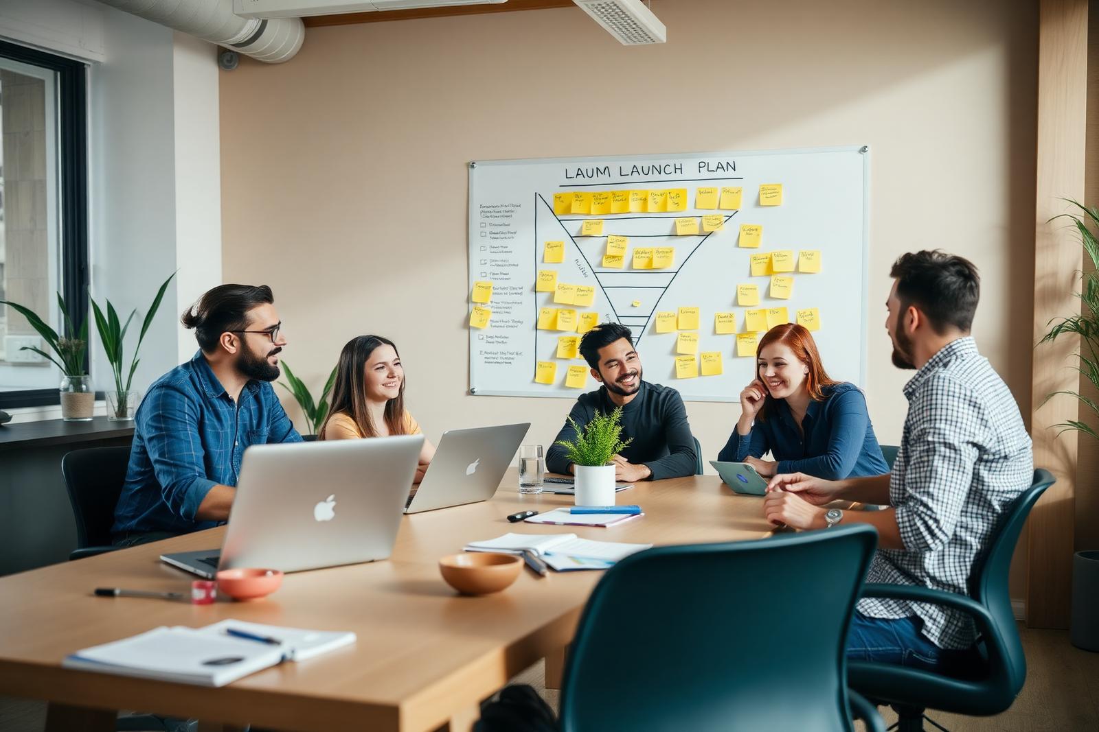Go-to-market team planning a launch
